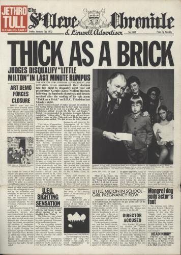Jethro Tull Thick As A Brick - 1st - EX UK vinyl LP album (LP